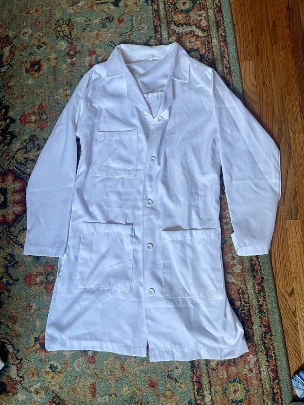 White Lab Coat Jacket - Women's Button Front